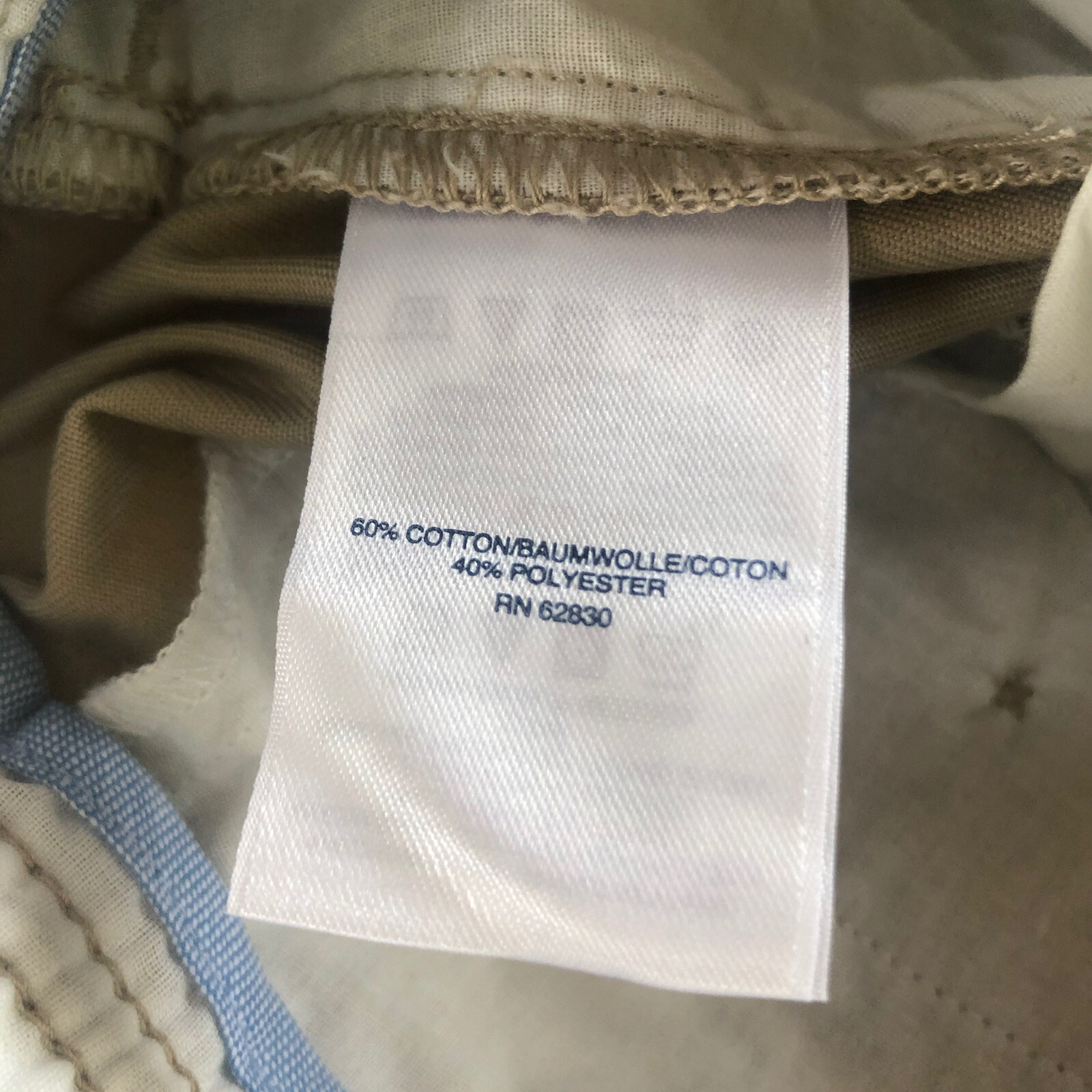 Lands End Boys Size 20 15-16 YRS Ins 28.5” Elastic Waist Chino Pants LOT #LE3J