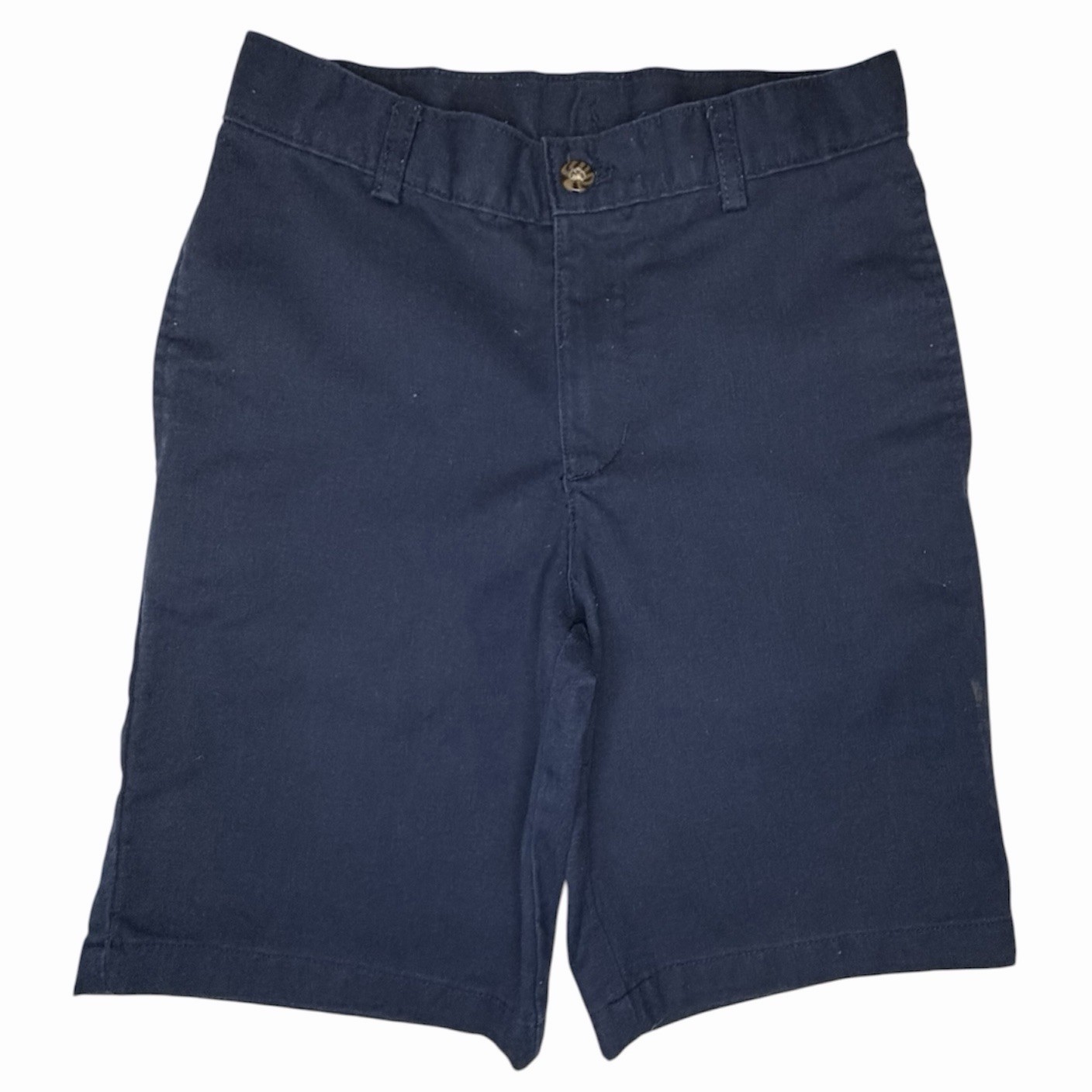 Dockers Boys School Uniform Shorts Lot 2 Size 8 Regular Khaki Navy Flat Front