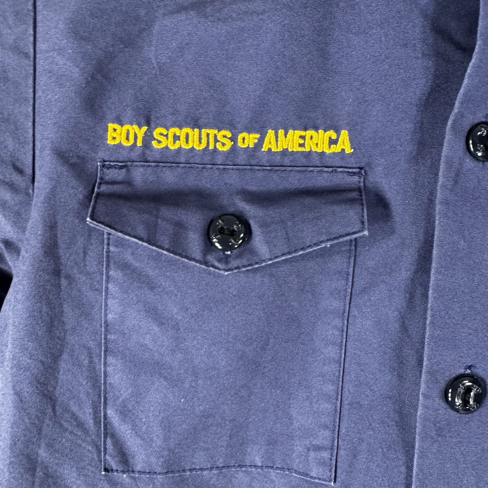 Cub Scouts Boy Scouts of America Shirt Youth Medium Blue Short Sleeve BSA