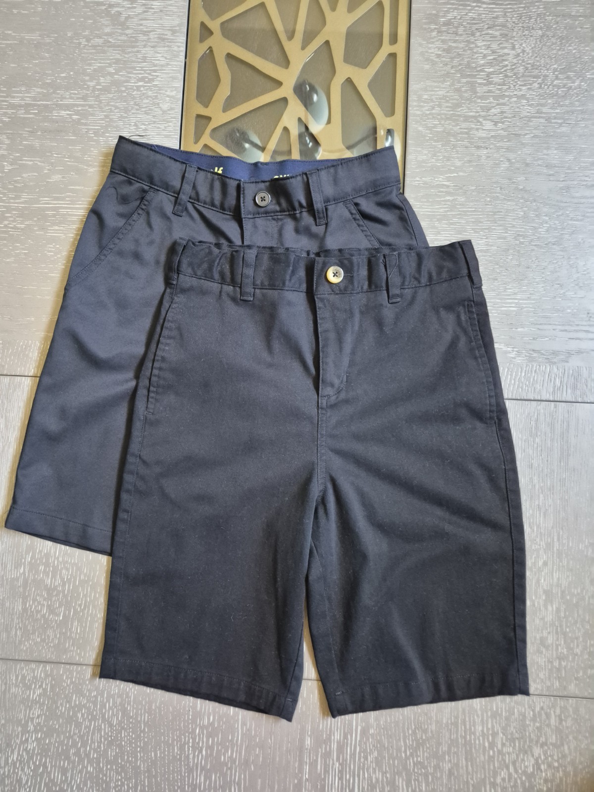 French Toast Black Uniform Preppy Boy Shorts Adjustable Waist Lot Of 2 Size 12
