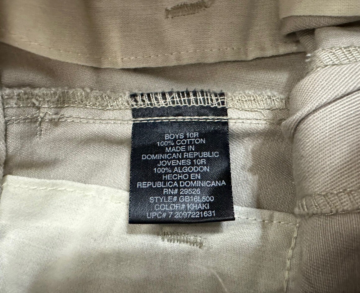 GEORGE- Boy’s Khaki Pleated Uniform Pants- Size 10Reg