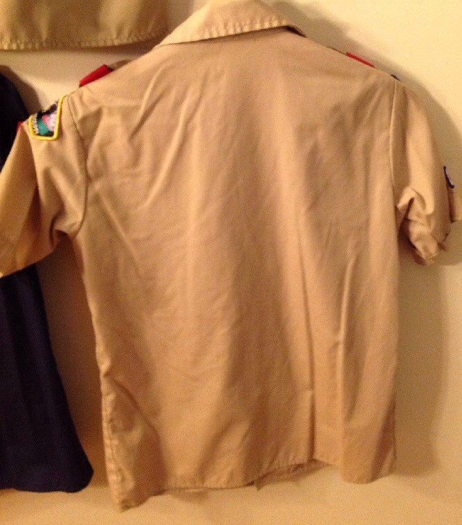 Youth large Boy Scout shirt blue
