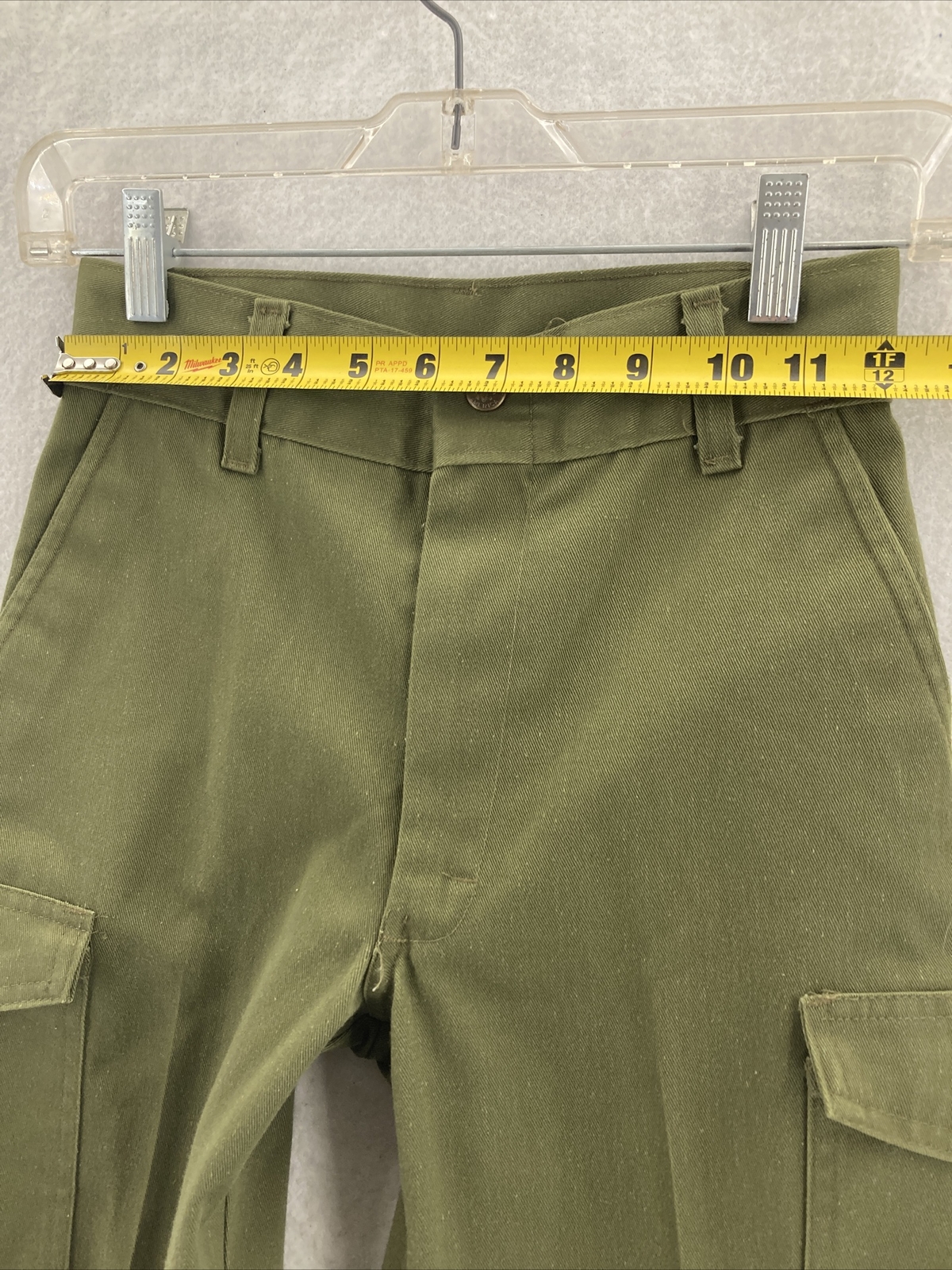 VTG Boy Scouts Pants YOUTH 6 Green Uniform Cargo Pants