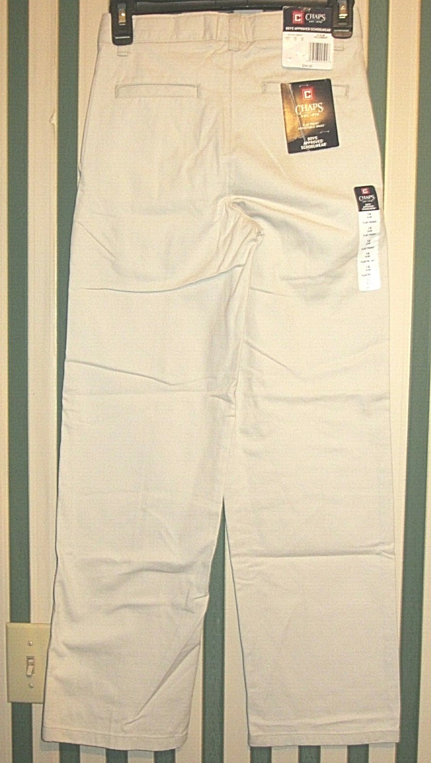 NWT Boy’s CHAPS Approved Schoolwear Uniform Pants Size 14 Slim; Assorted Colors