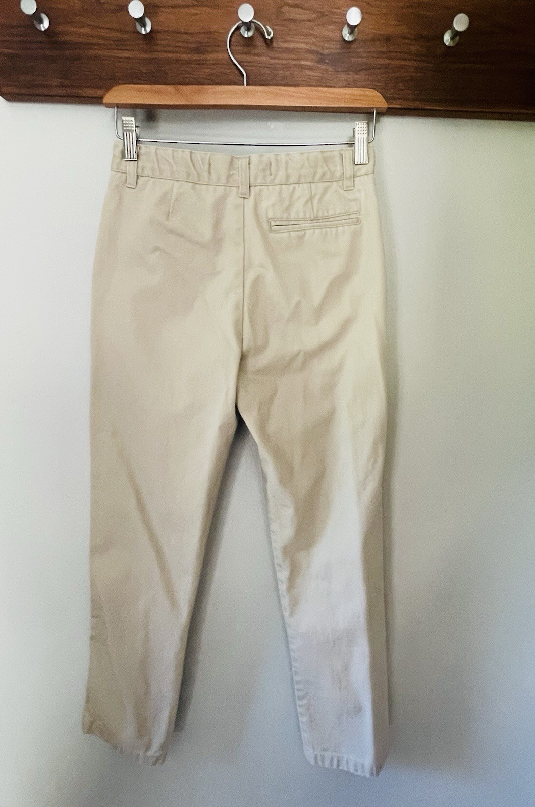 French Toast Boys Khaki Chino Pants Size 12 Straight Leg Twill Cotton Blend