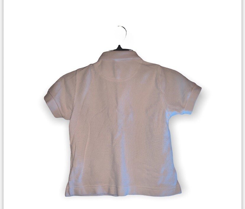 Women Austin white collared uniform shirt