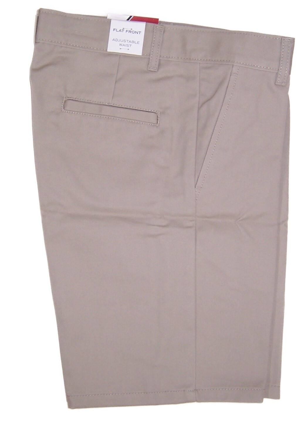 Izod Little Boys Size 8 Huskey School Uniform Shorts NWT Adjustable Waist Khaki