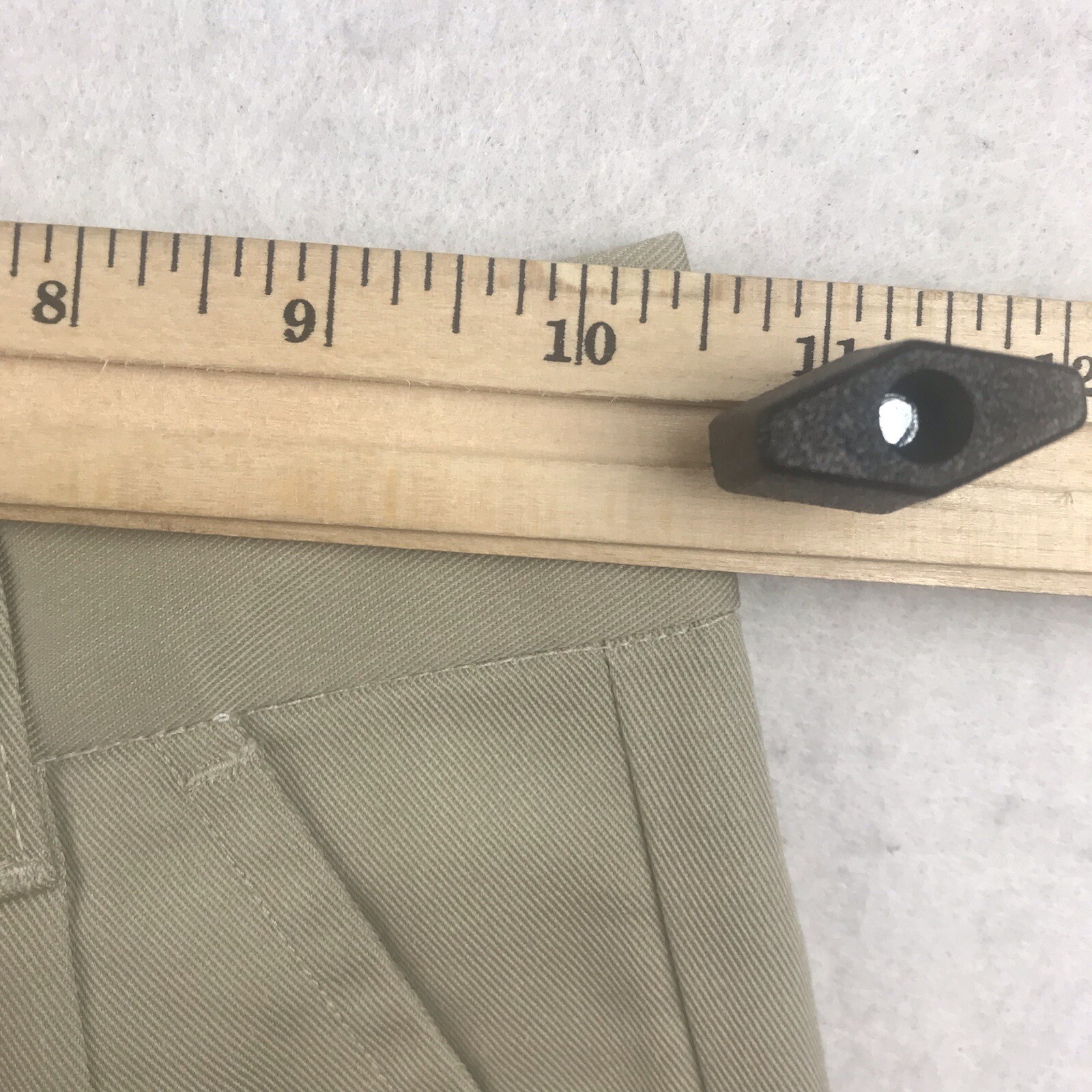Authentic School Uniform Shorts Boys 7 Beige Elastic Waist Pleated Front NWT