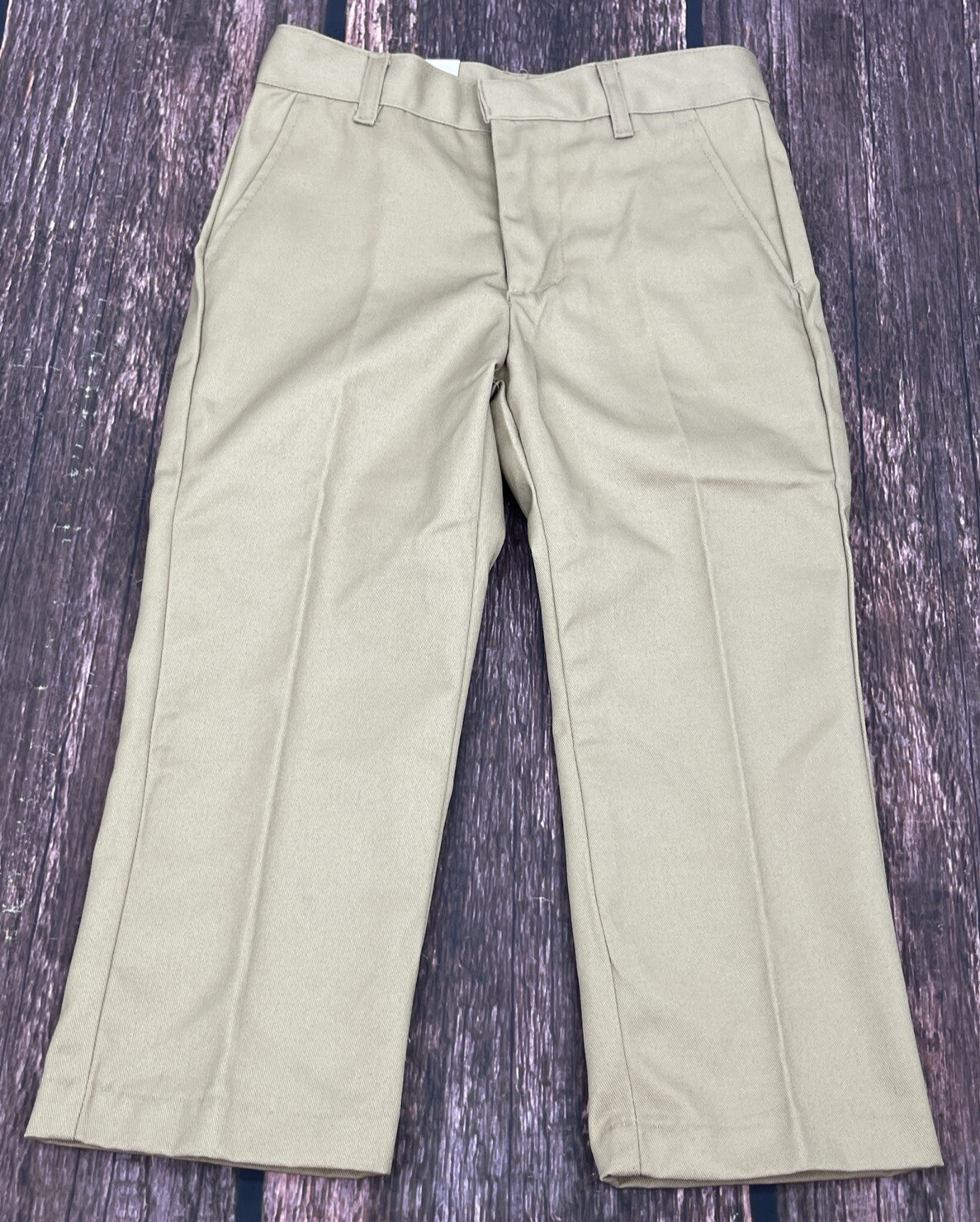 Galaxy Beige Khaki School Uniform / Casual Dress Pants Boys Sz 4 NWT