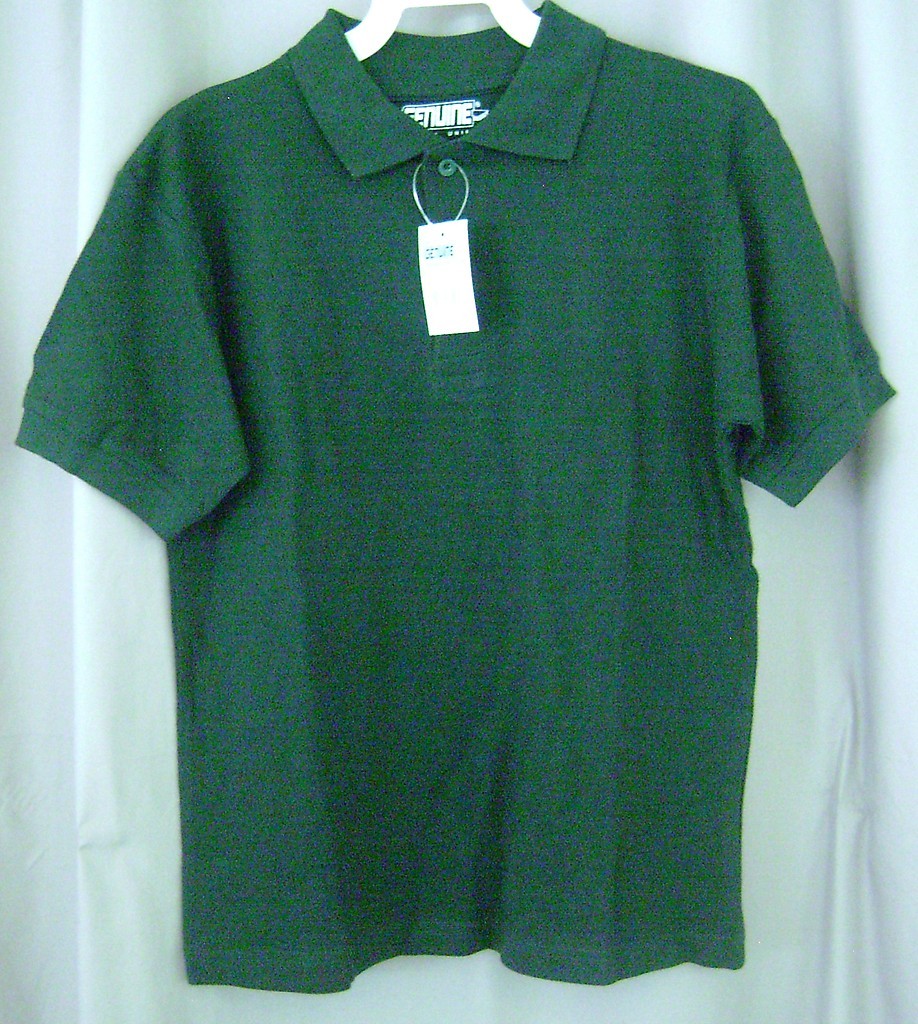 bsu020 New Genuine School Uniform Green Polo Shirt SZ S 4 M 5 6 10 12 L 14 16