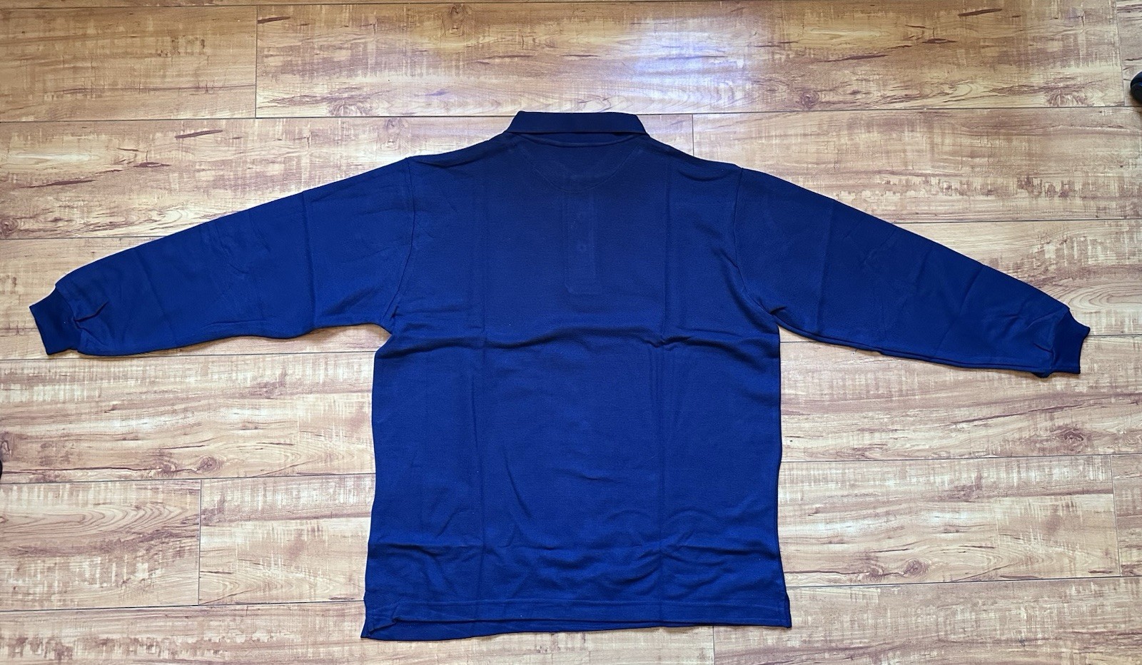 NEW Universal School Uniform Boys Navy Long Sleeve Polo Shirt Size 18 Husky