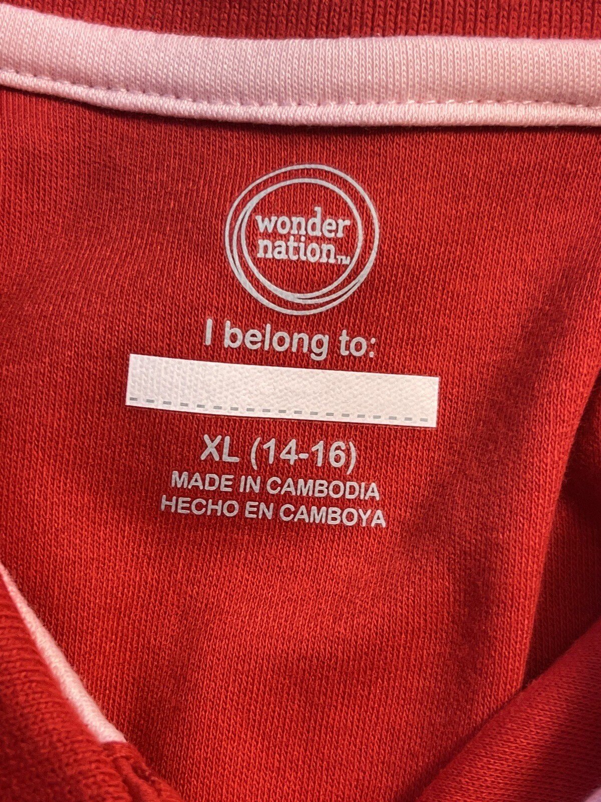 Lot Of 2 Wonder Nation School Uniforms SS Polo Youth XL (14-16) Red SKU A48
