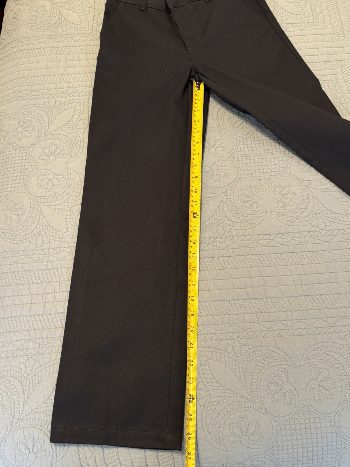 Kids French Toast Cotton/Poly Uniform Navy Blue Dress Pants Adjustable Size 12
