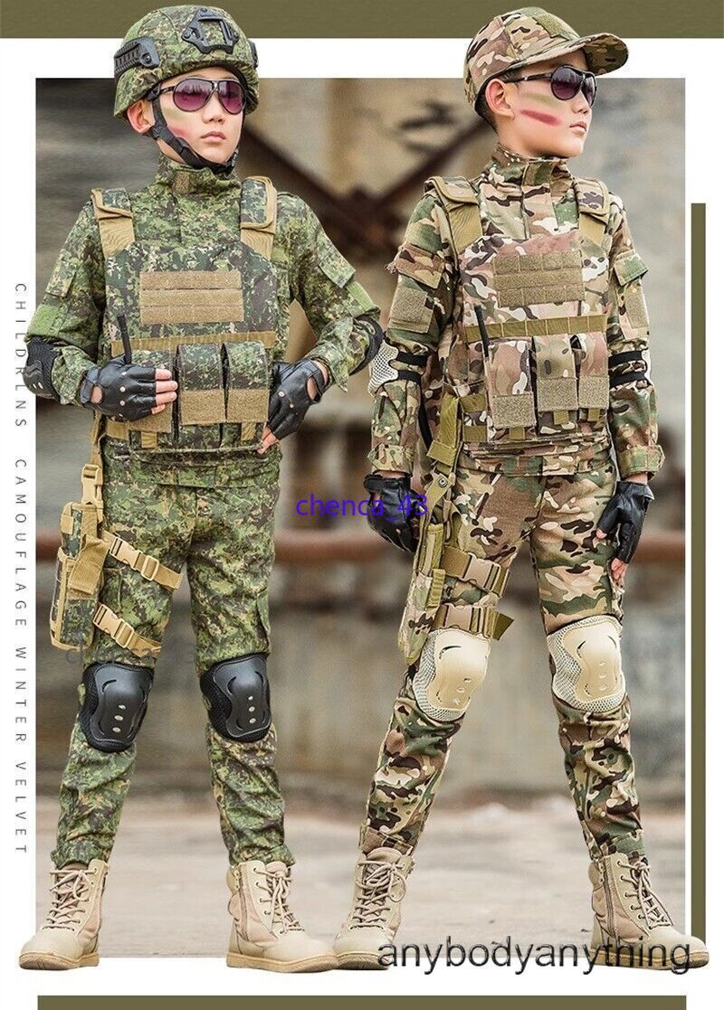 Children’s Spring Autumn Camouflage Suit Special Forces Tactic Training Uniform