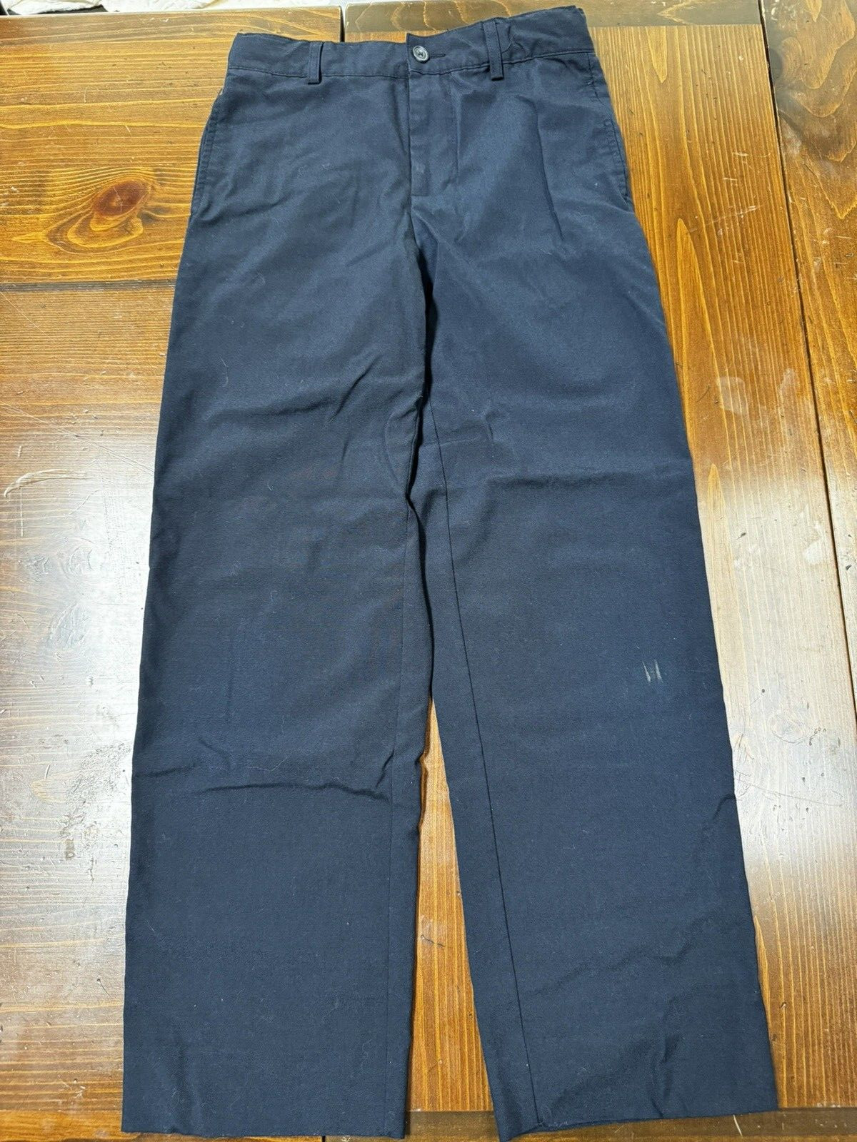 Boys Navy Blue School Uniform Pants Lot Sz 8 10 12 George Cat Jack Chinos 3P