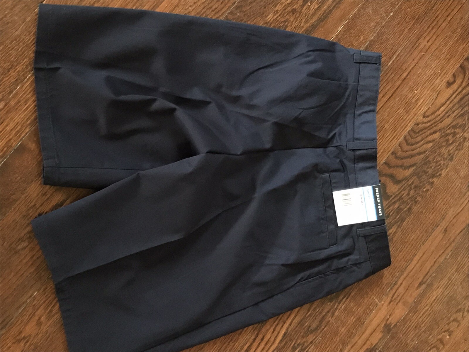 French Toast School Uniform Boys Navy Short Size 18 Husky Pleated Front