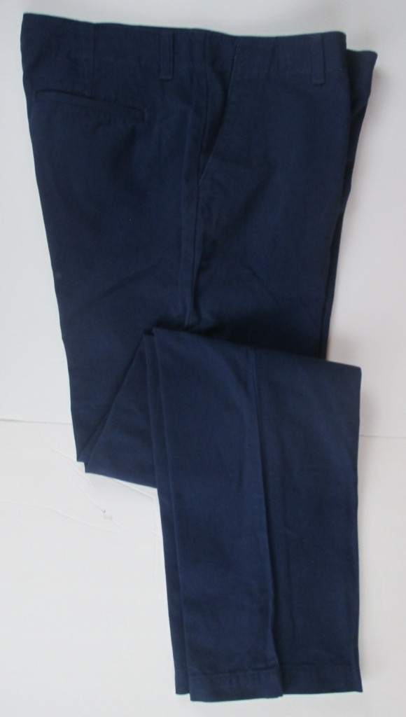 LANDS END Deep Sea Blue Iron Knee Cadet Pants Boys 10 Husky INSEAM 25″ *NEW*