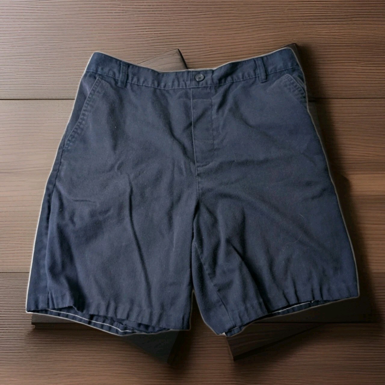 Youth Shorts Boys Navy Blue Husky Elastic Waist