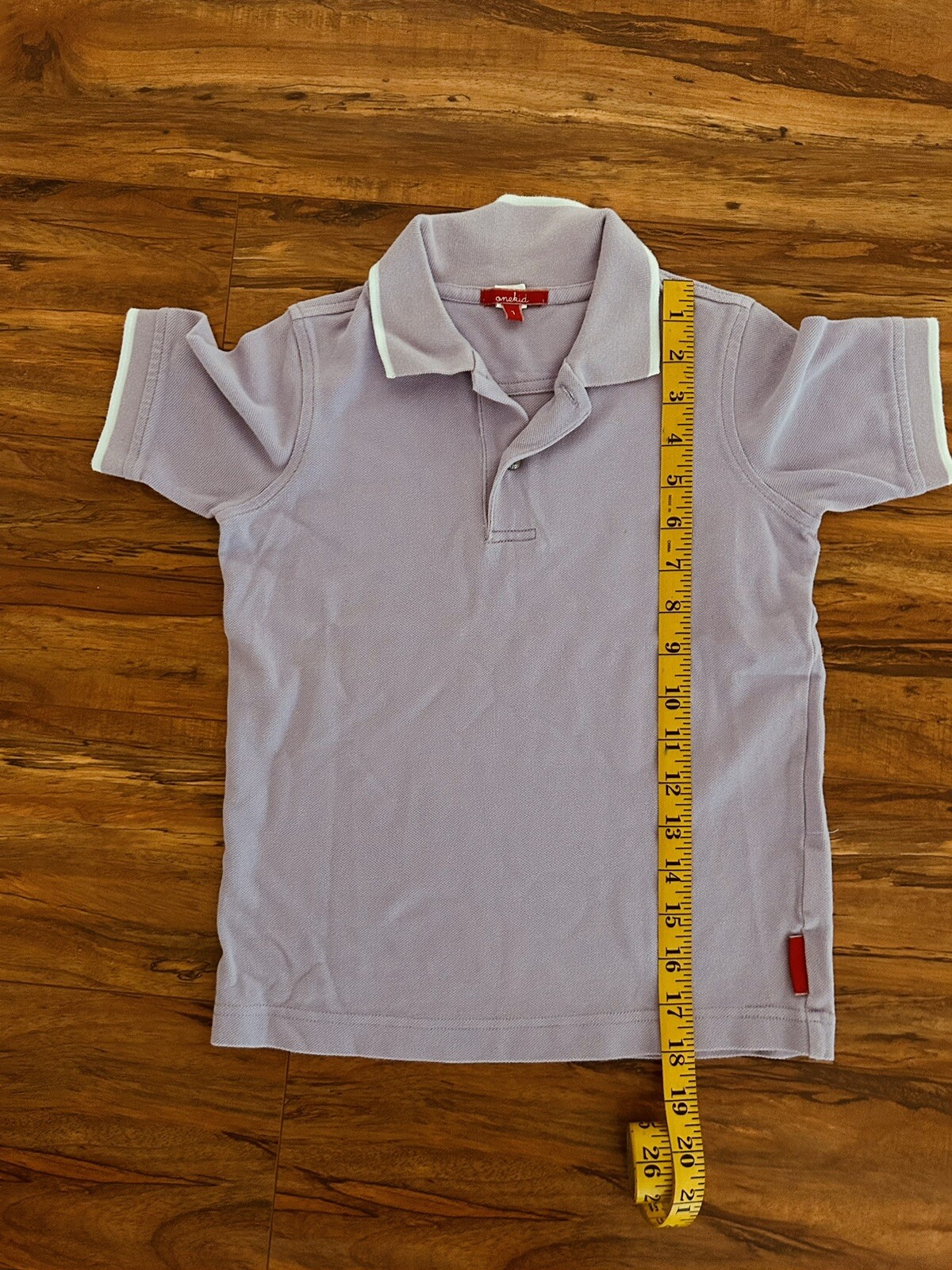 Onekid BOYS Shirt Sz 7 Light Purple Short Sleeve 100% cotton