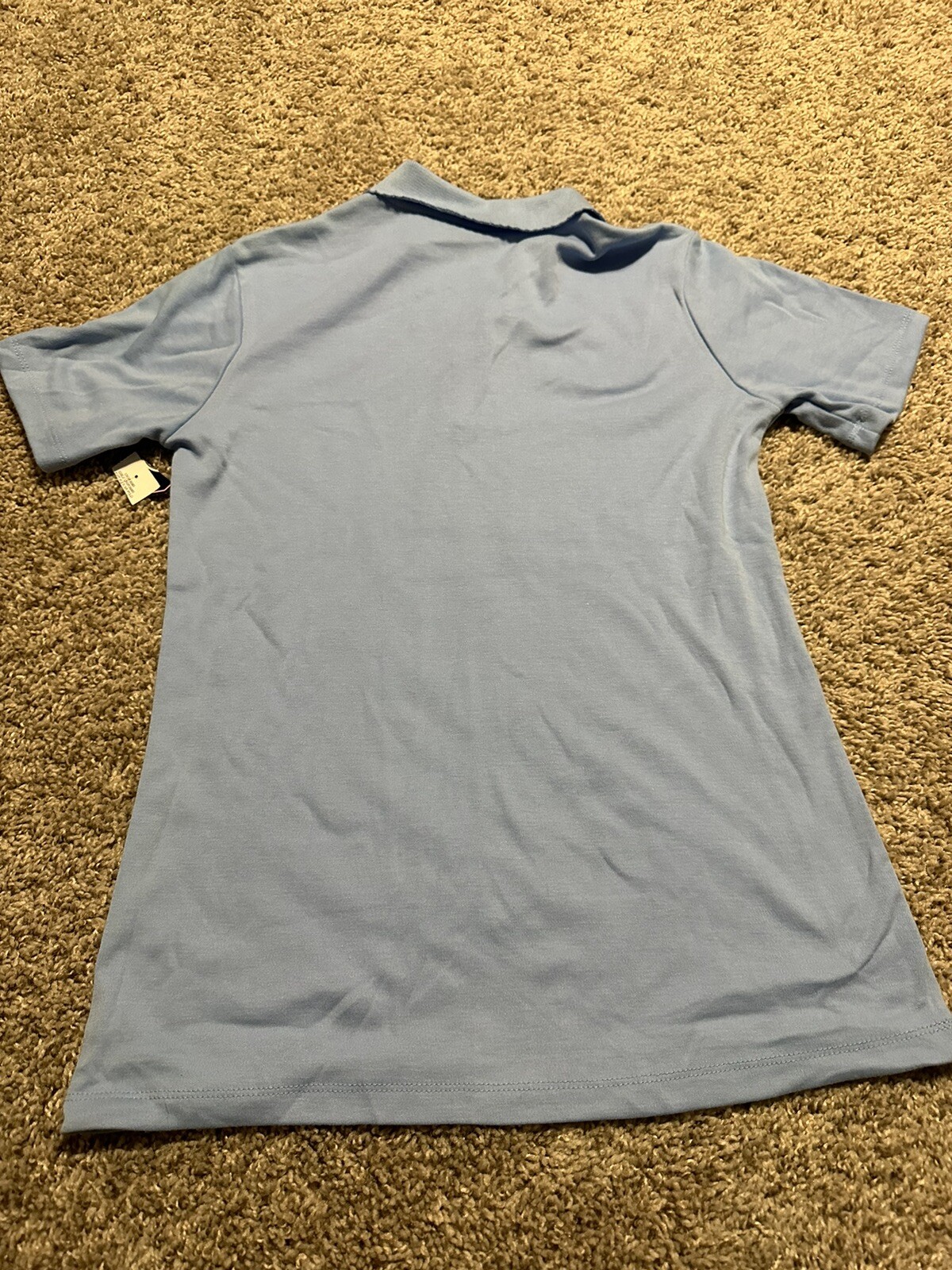 NWT CAMBRIDGE CLASSICS kids Blue polo school uniform collar Size XL 14/16