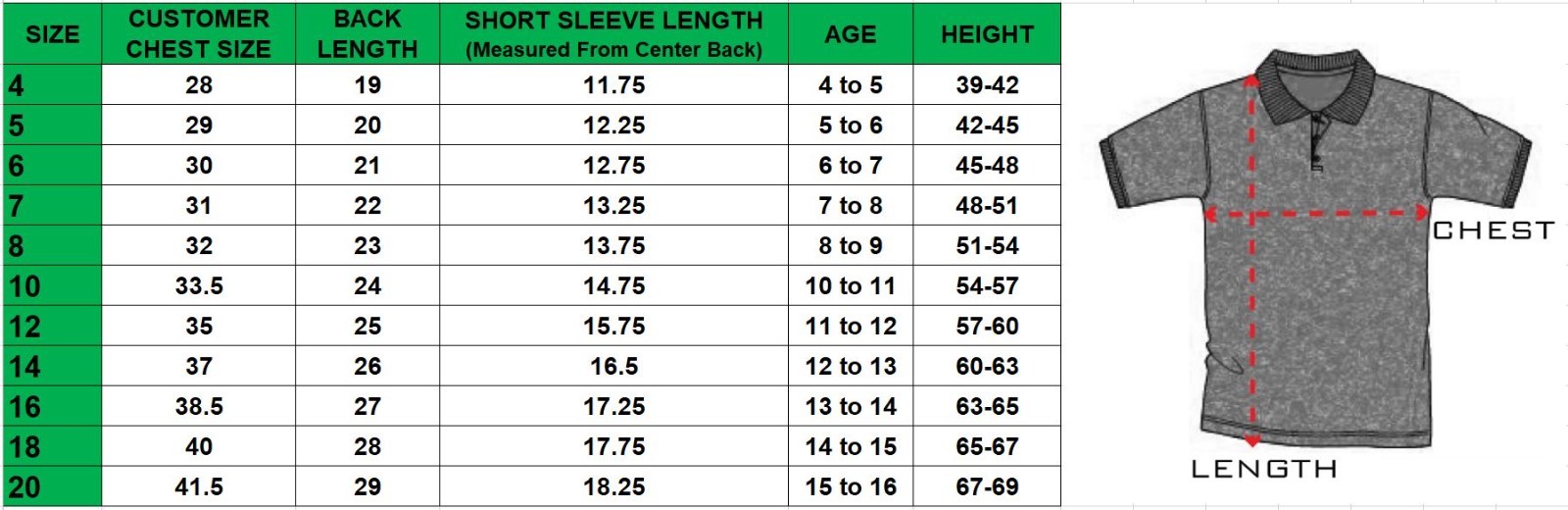 Boys School Uniform Short Sleeve Polos Shirts Color – Sizes 4-20 Cotton Blend