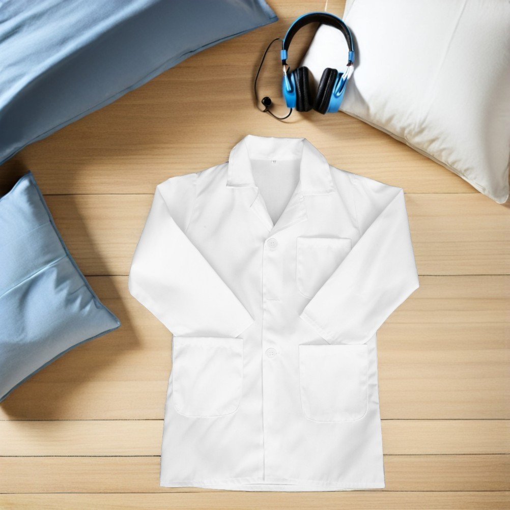 Kids Doctor and Scientist Pretend Play Costume Girls Coat Halloween