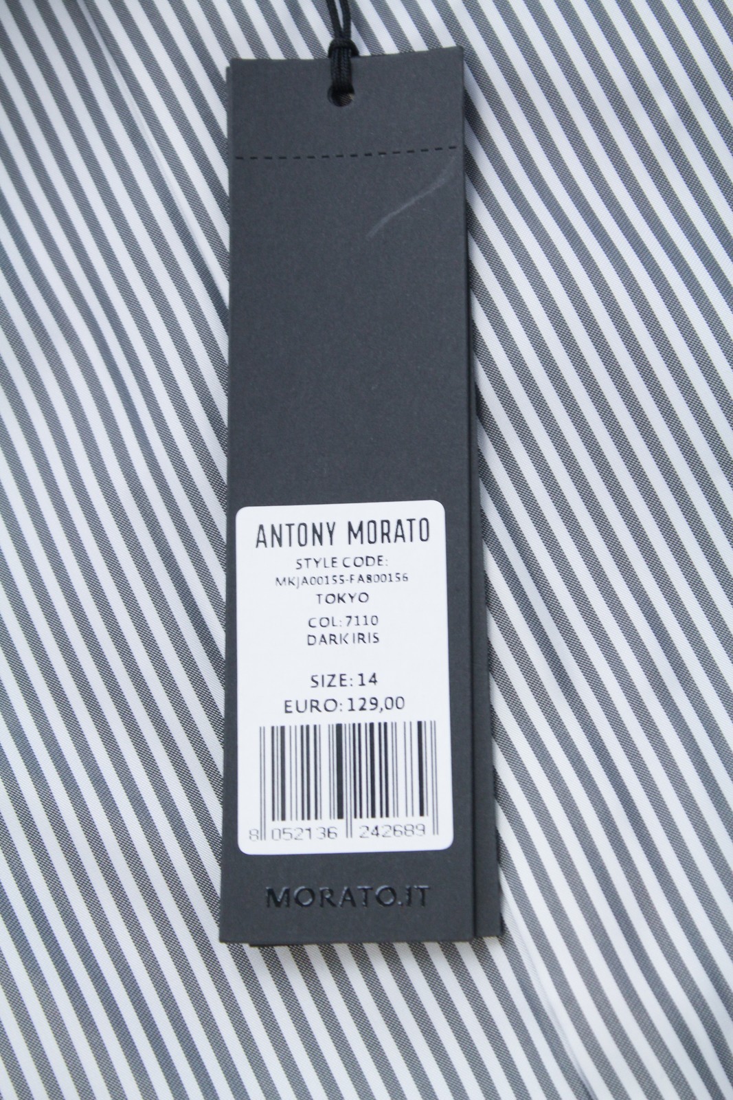 Antony Morato Boys Blazer 14 Years Blue Cotton Stretch Shawl Collar UVP129