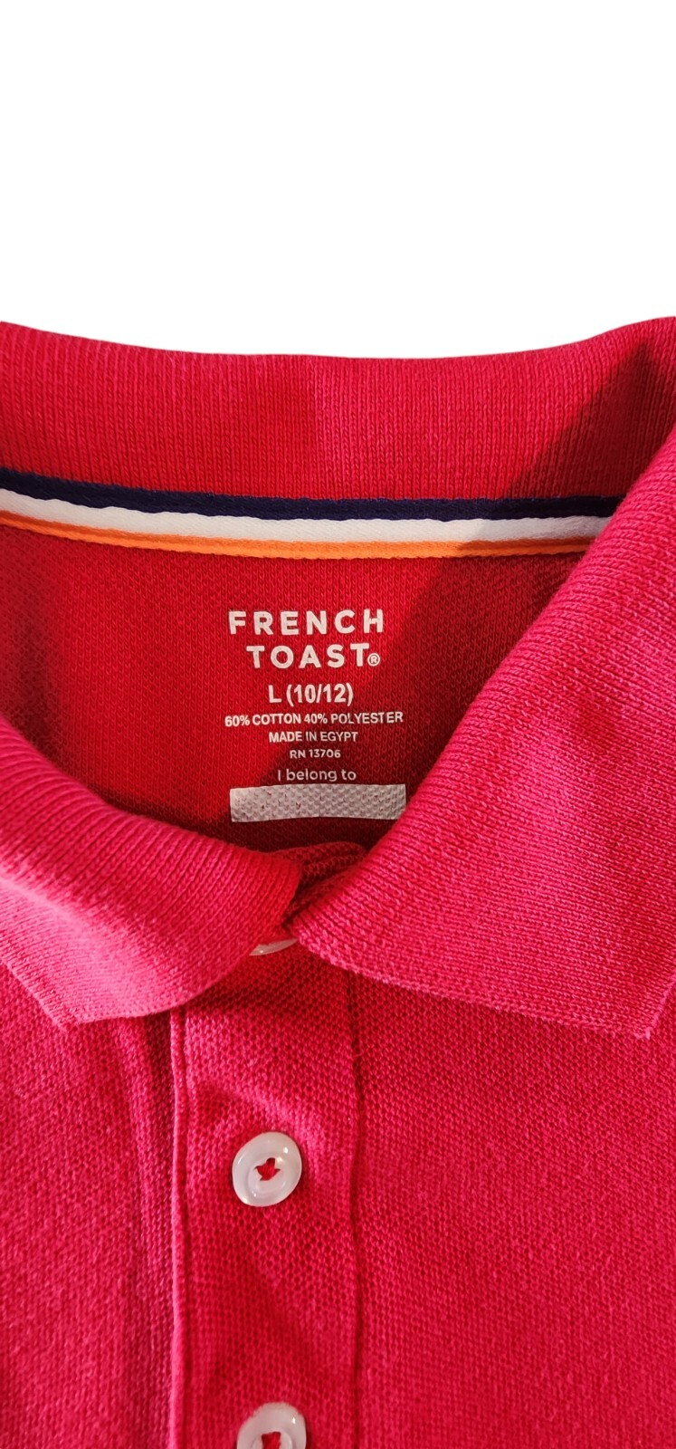 Boys Uniform Shirt Lot of 3 Size Large Cat & Jack French Toast