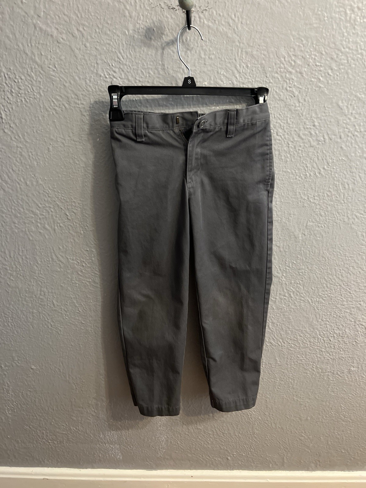 Lands End Shorts Boys Size 7 Gray Pants School Uniform Elastic Waist