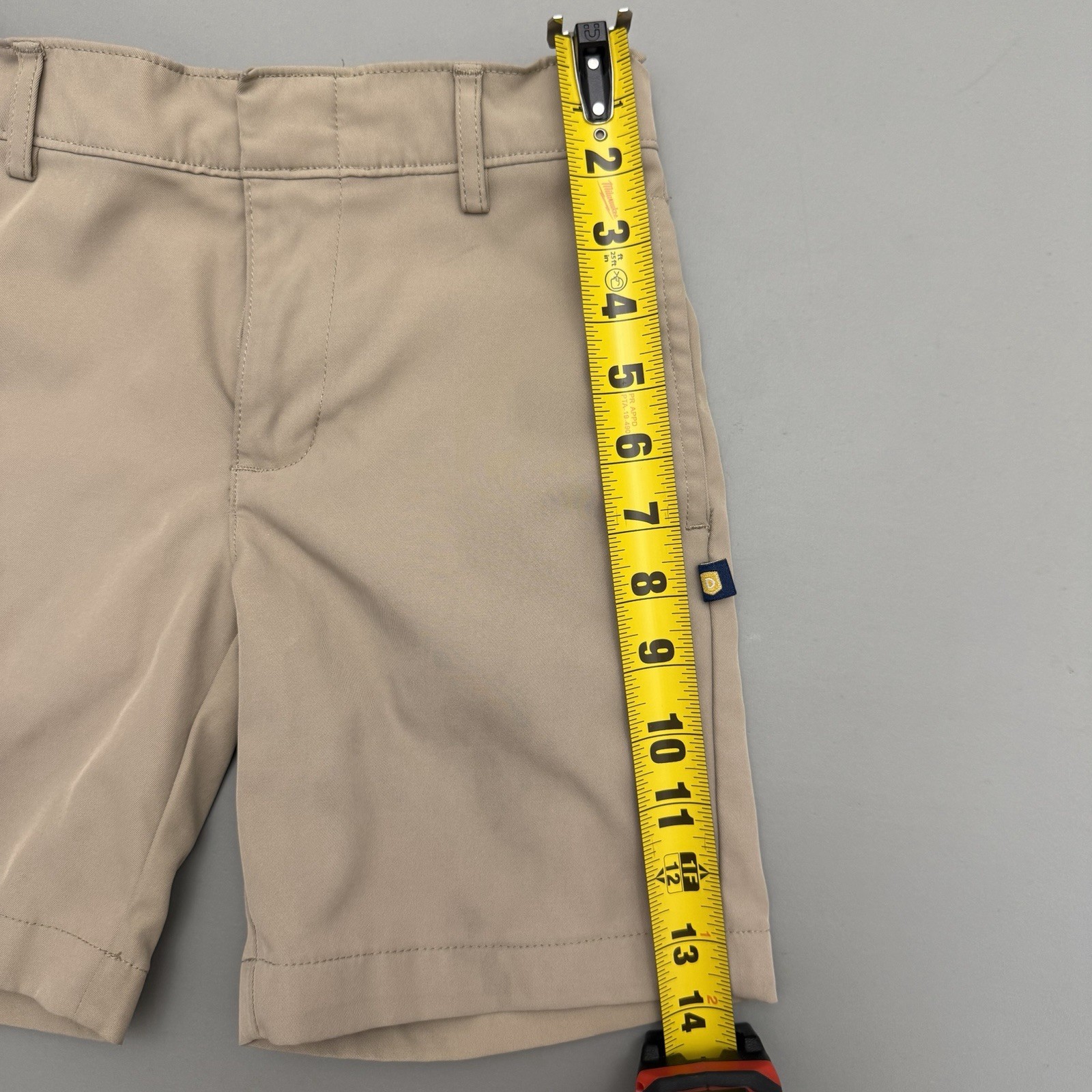 Dennis Uniform Boys Khaki School Uniform Shorts Size 7 B7 Flat Front