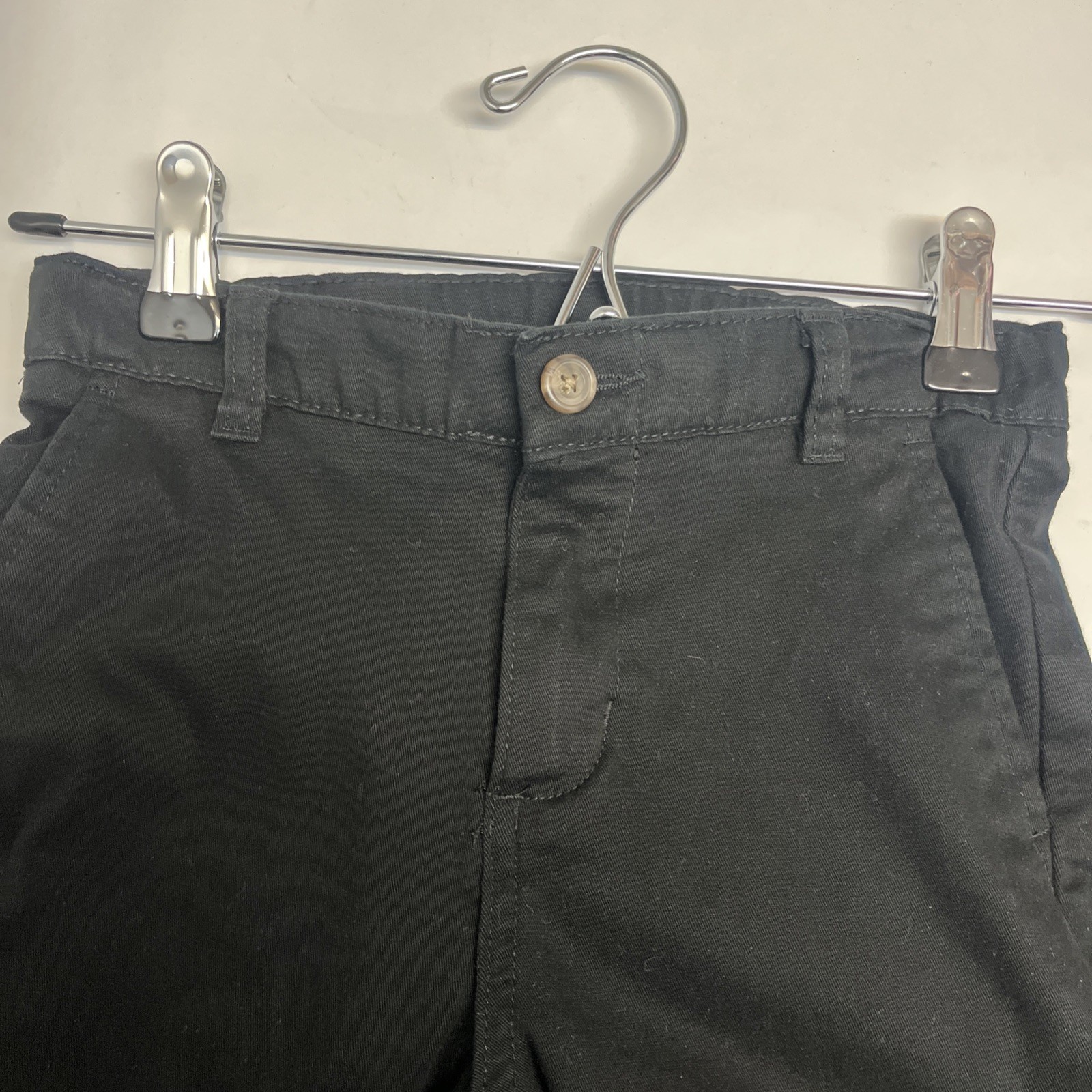 🔥Izod Boys’ Adjustable Waist Black Pants, Size 7 Regular