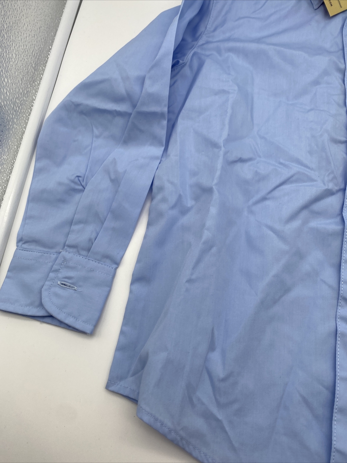 Boys French Toast Uniform/Casual Blue Long Sleeved Button Up Shirt Size 6