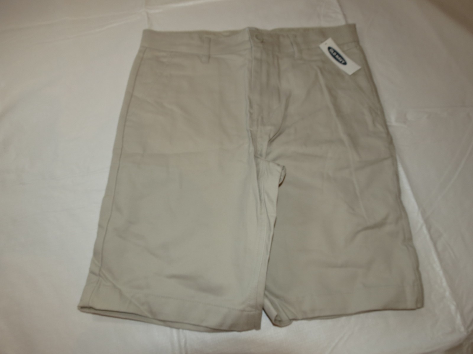 Old Navy Boys Youth 10 Husky School Shorts adjustable waist Light Khaki NWT