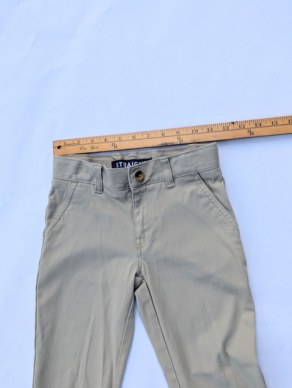 French Toast BOYS 7 School Uniform Chinos pants Adjustable Waist Khaki