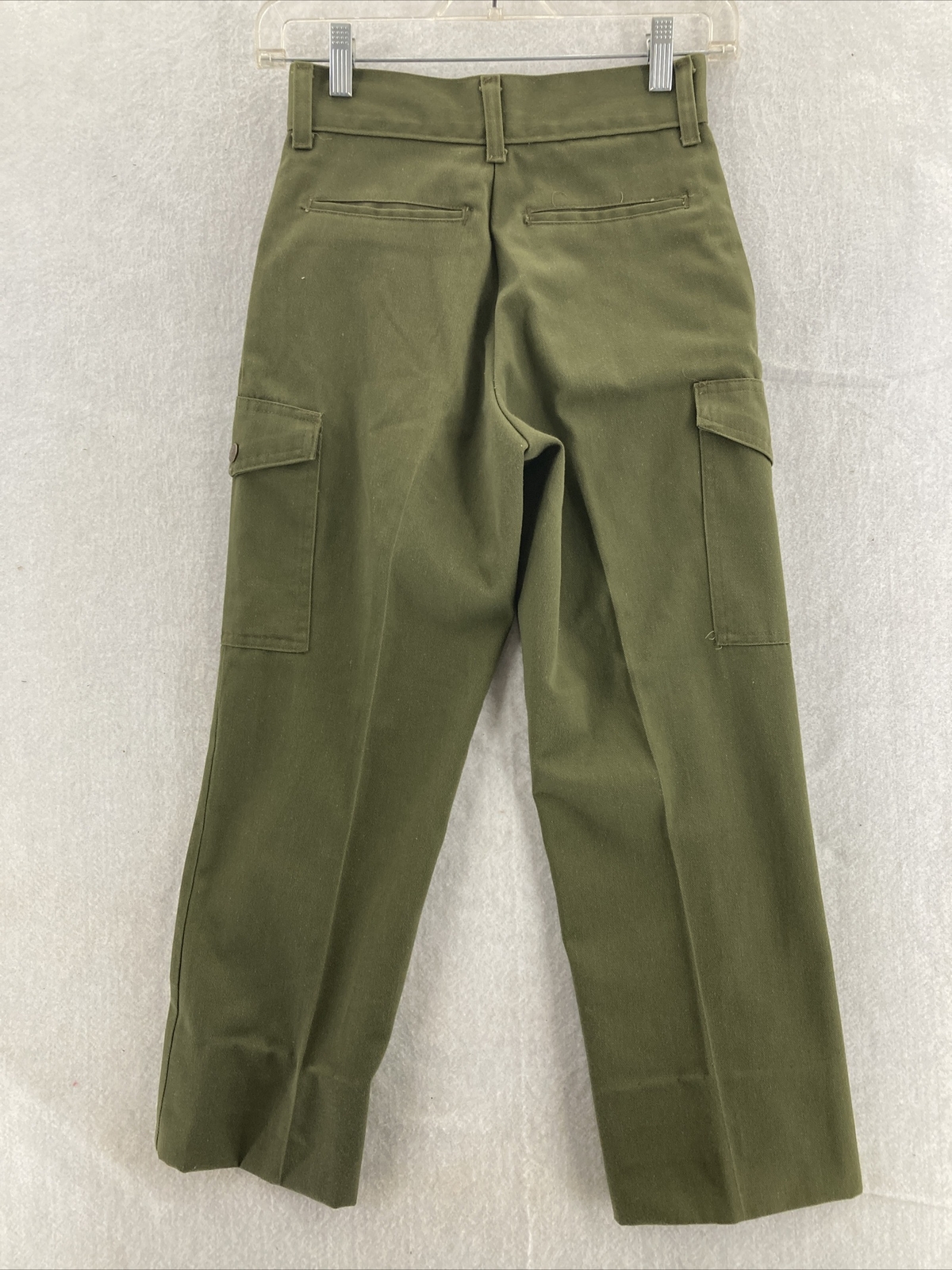 VTG Boy Scouts Pants YOUTH 6 Green Uniform Cargo Pants