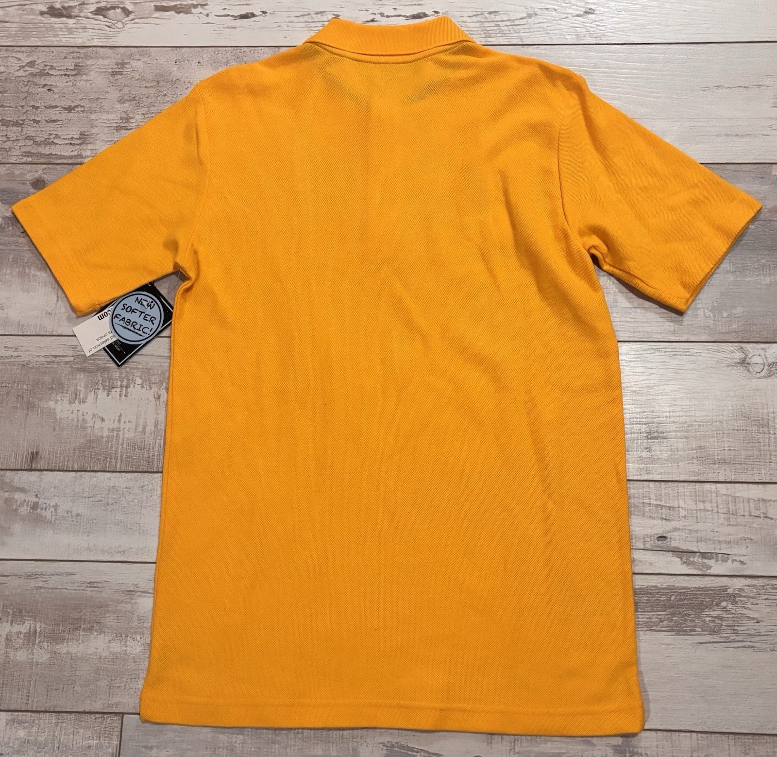 @ School by French Toast Short Sleeve Polo Shirt size XL 16/18 Gold/Yellow NEW B