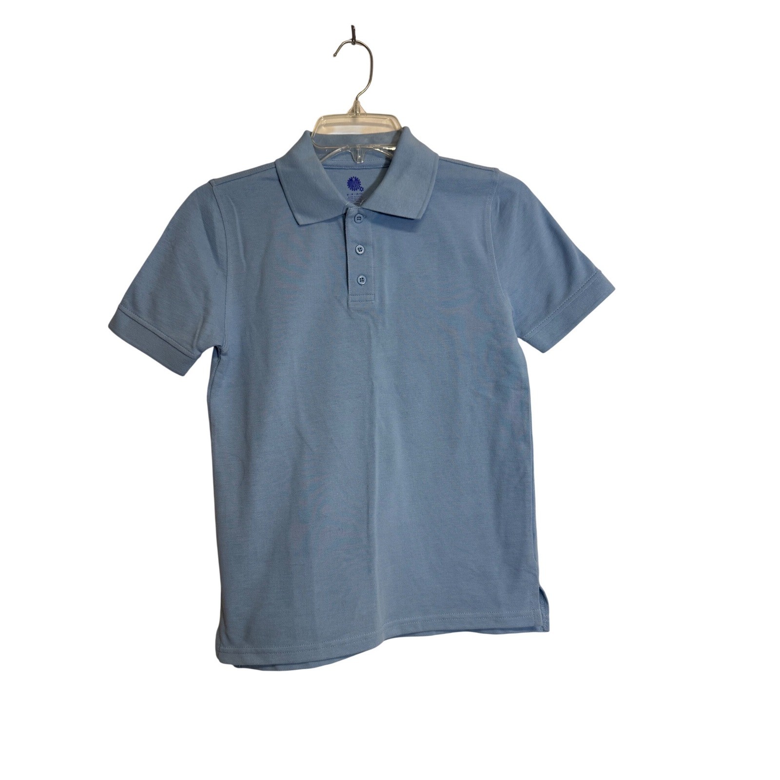 Real School Uniforms Light Blue Youth Pique Polo Size Medium
