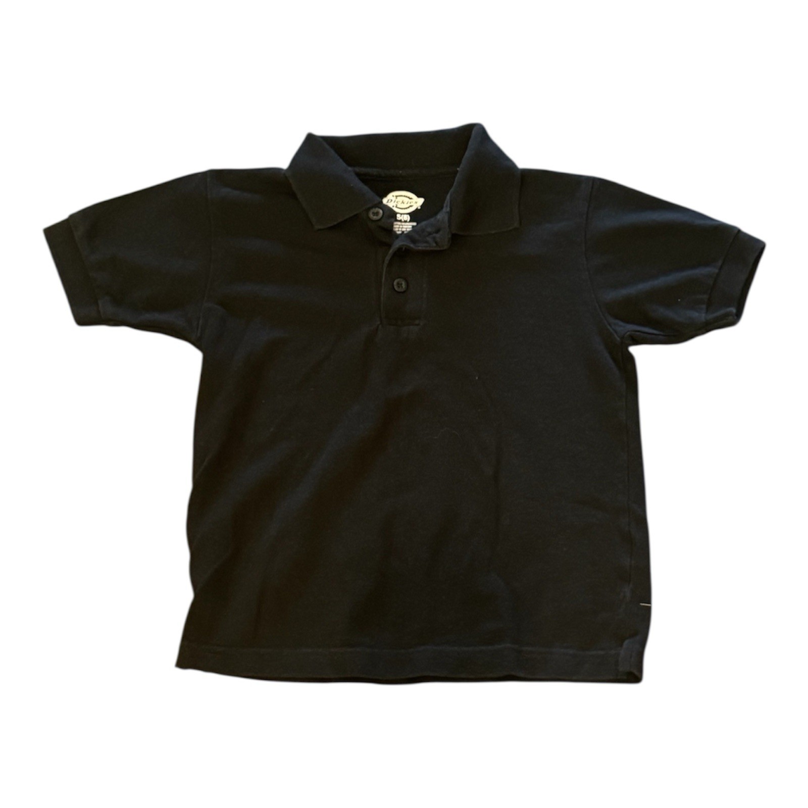 Dickies Black Youth Size 8 Uniform Boys Short Sleeve Polo Shirt