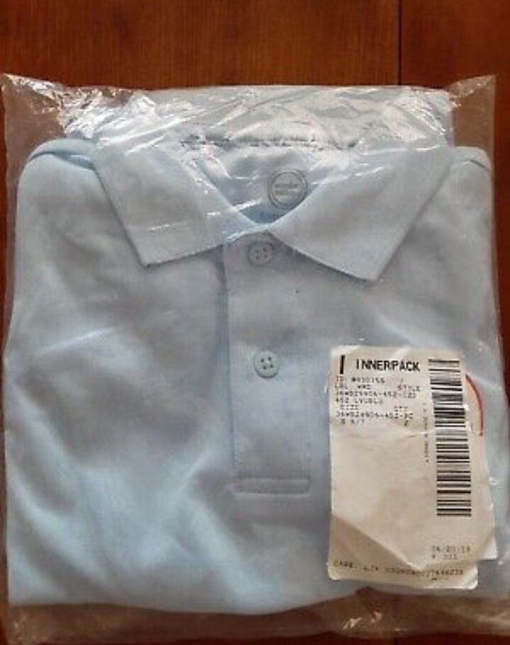 Wonder Nation Boy’s School Uniform Short Sleeve Interlock Polo Shirt SZ S 2-pack