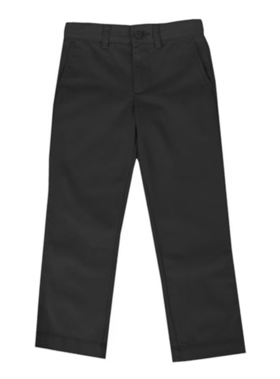 Authentic School Uniform Boy’s Black Stretch Lasting Fit & Comfort Pants Size 4