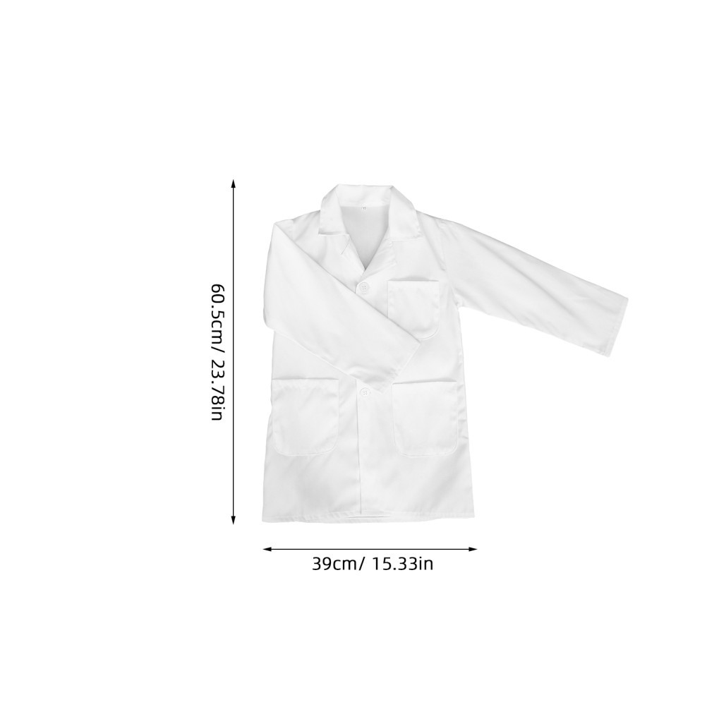 Kids Doctor and Scientist Pretend Play Costume Girls Coat Halloween