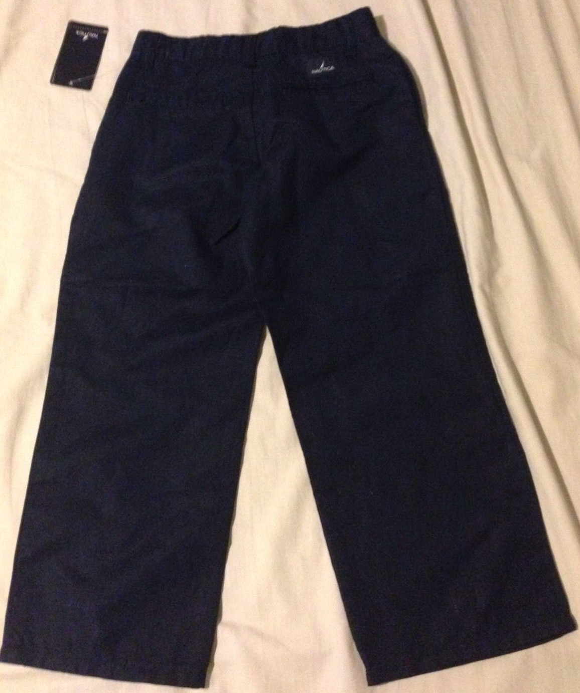 NWT Nautica Little Boys Flat Front Navy Blue Uniform Pants, Size 4, MSRP $36
