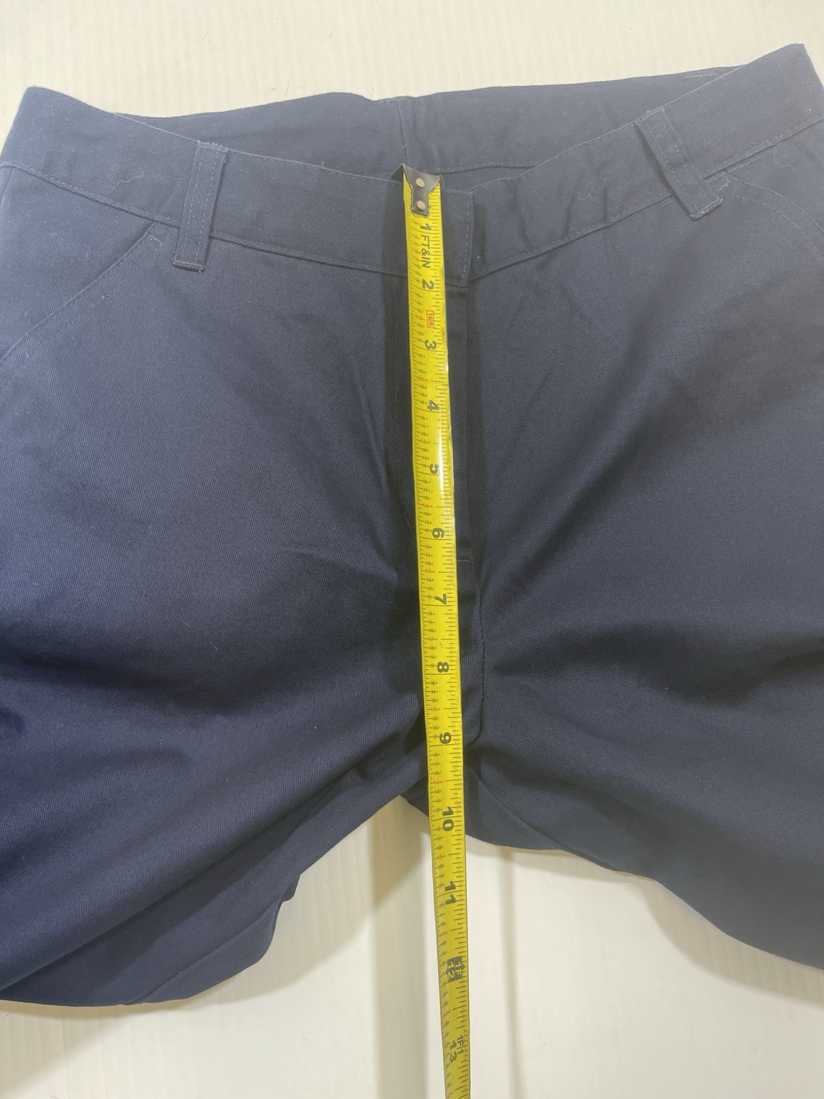 George Boys Cotton Blend Navy Blue Straight Fit School Uniform Dress Pants 16