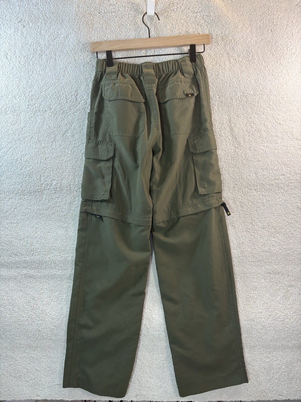 Boy Scouts Of America Switchback Pants Convertible Cargo Youth Medium Green Boys