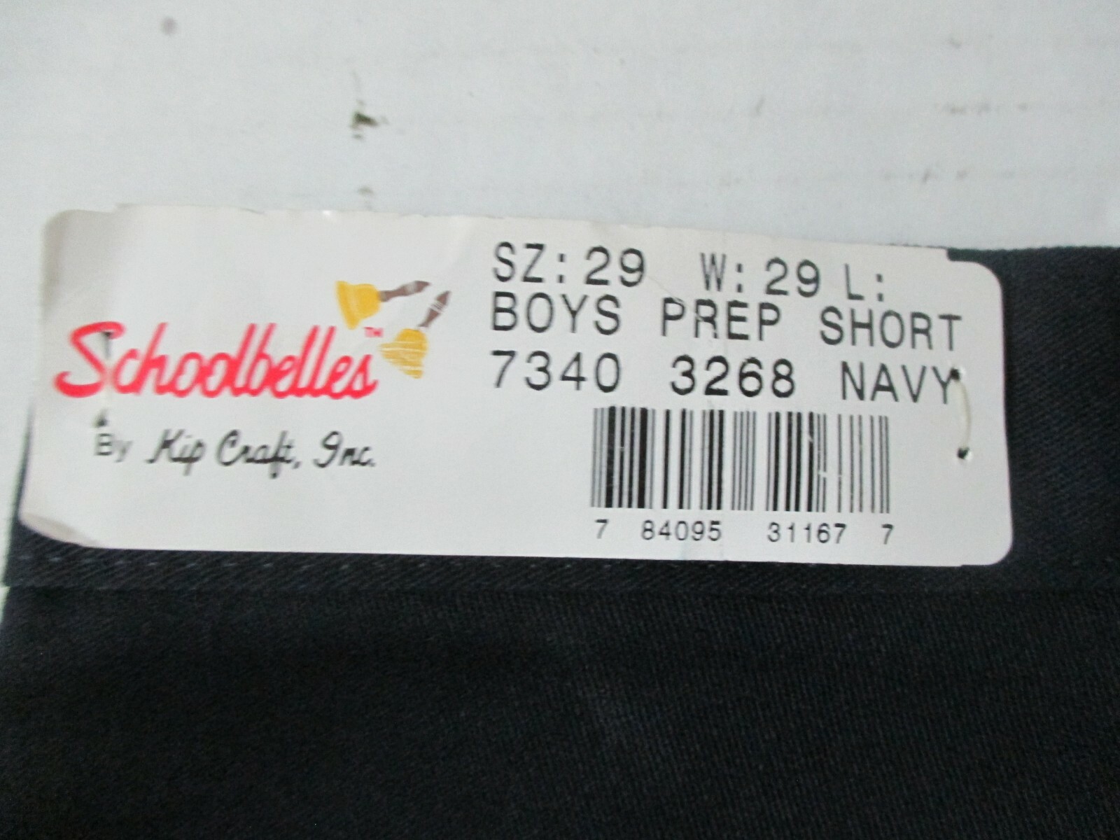 NEW BOYS UNIFORM PREP SHORTS SCHOOLBELLES 29″ WAIST PLEATED NAVY BLUE USA MADE