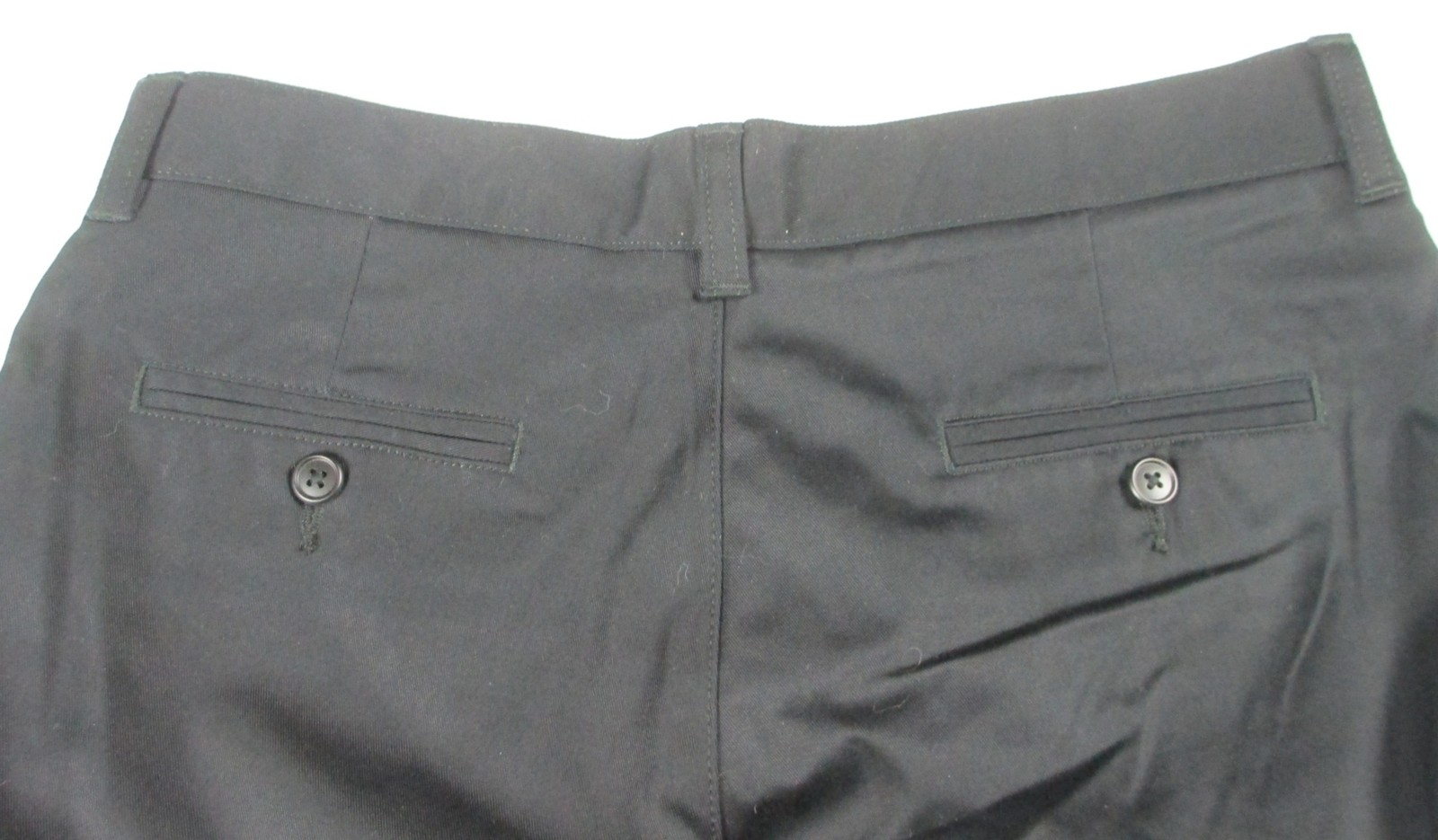 LANDS END Black Plain School Uniforms Chino Pants Boys 14 Inseam 27″ NEW