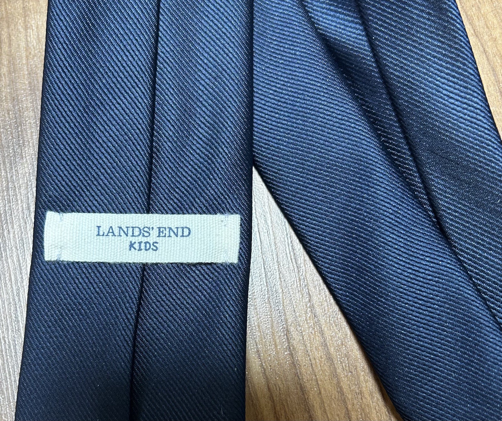 Lands End Kid’s School Uniform Classic Large Navy Tie New in Box
