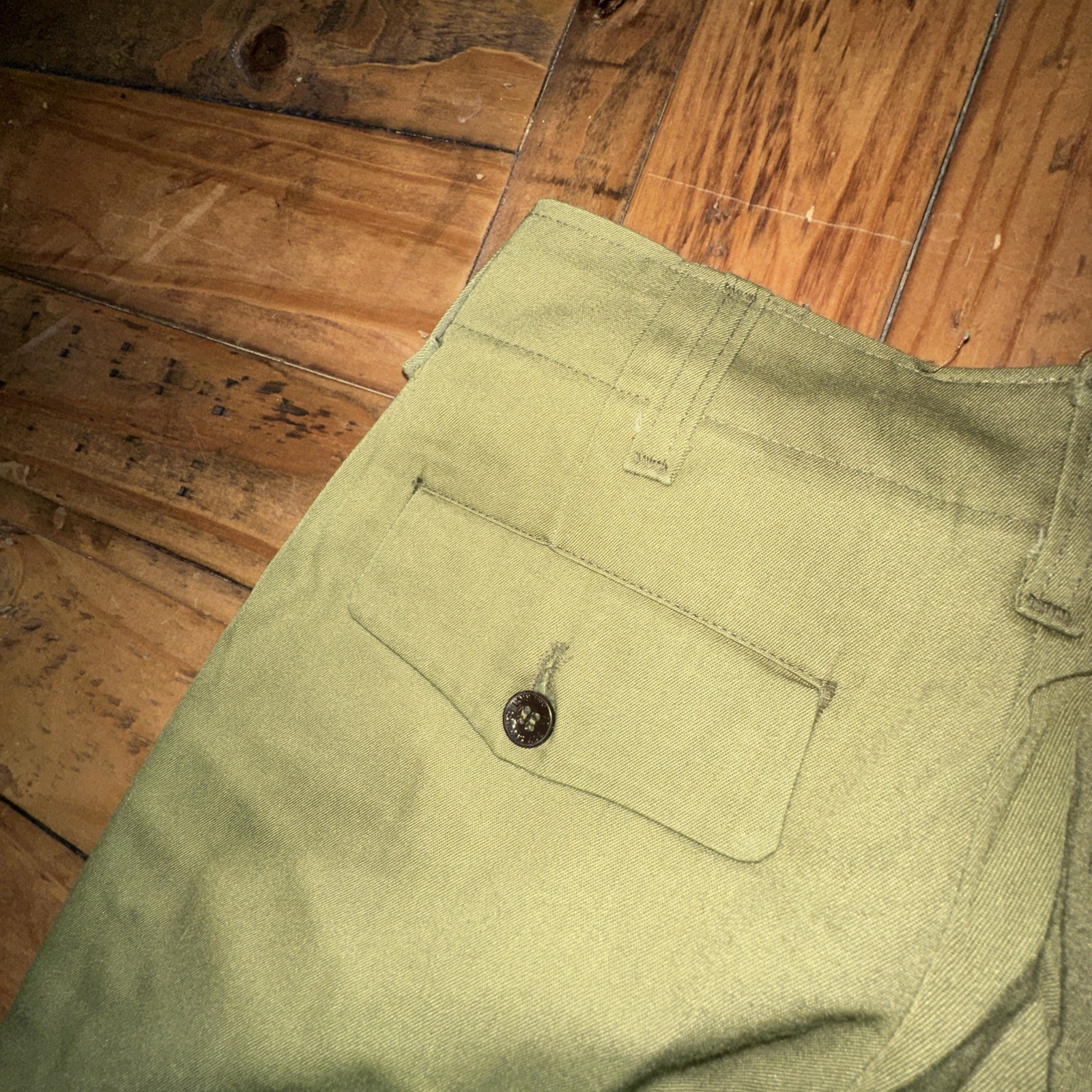 Lot of 2 Vintage Boy Scouts of America Uniform Pants Trousers Talon Zip Green