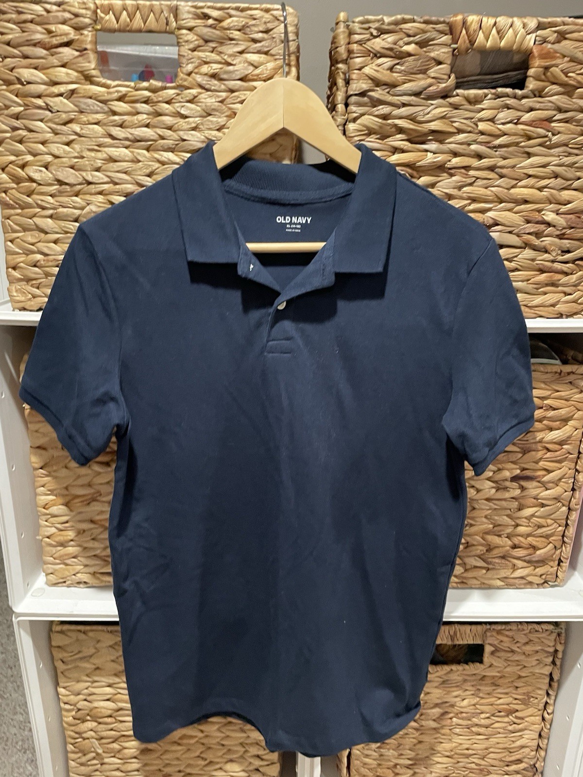 Boys Classic Polo Shirts-Back to School Collared Uniform Shirts-Size 14/16