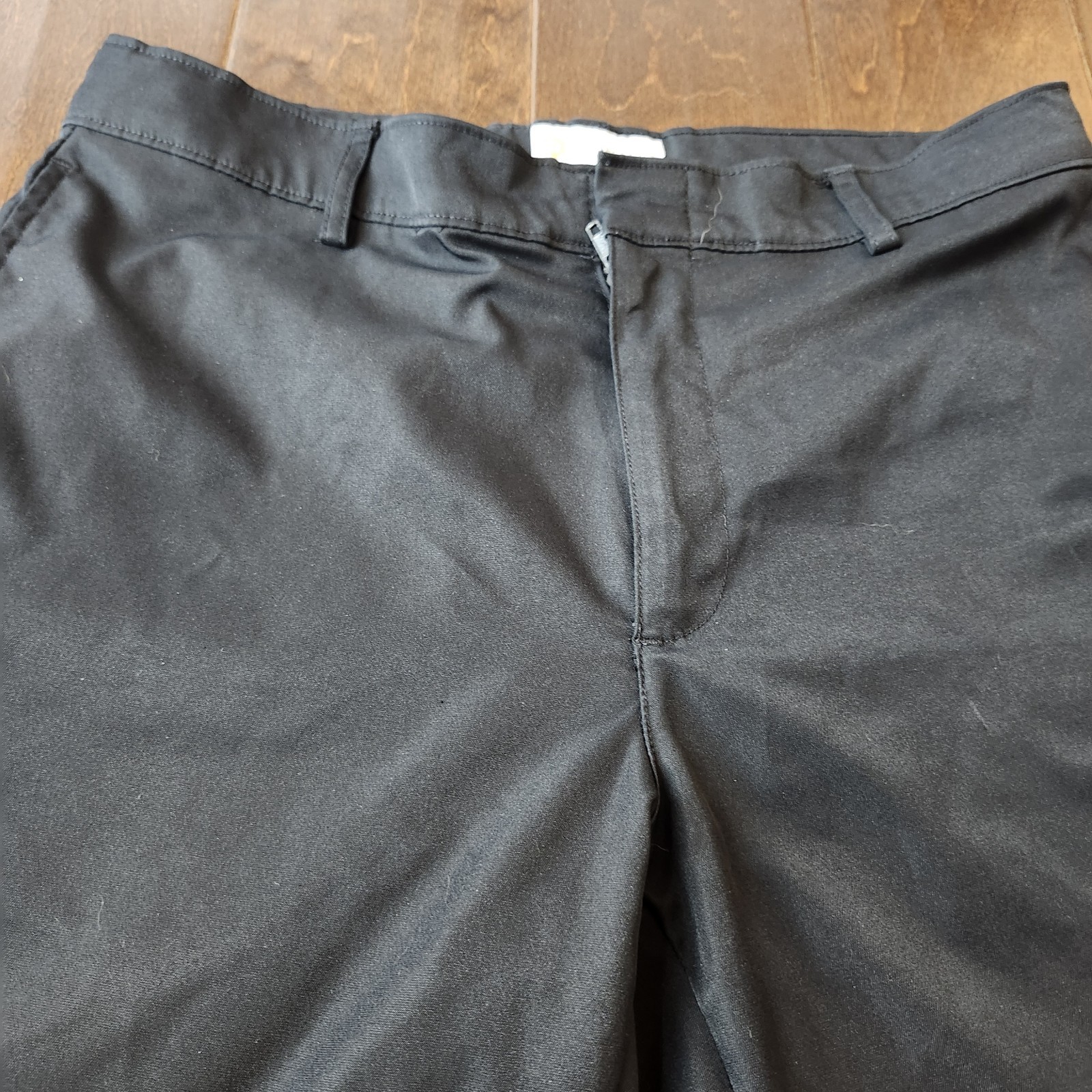 Dennis Boys 14 Husky Black Uniform Shorts Flat Front School Dress